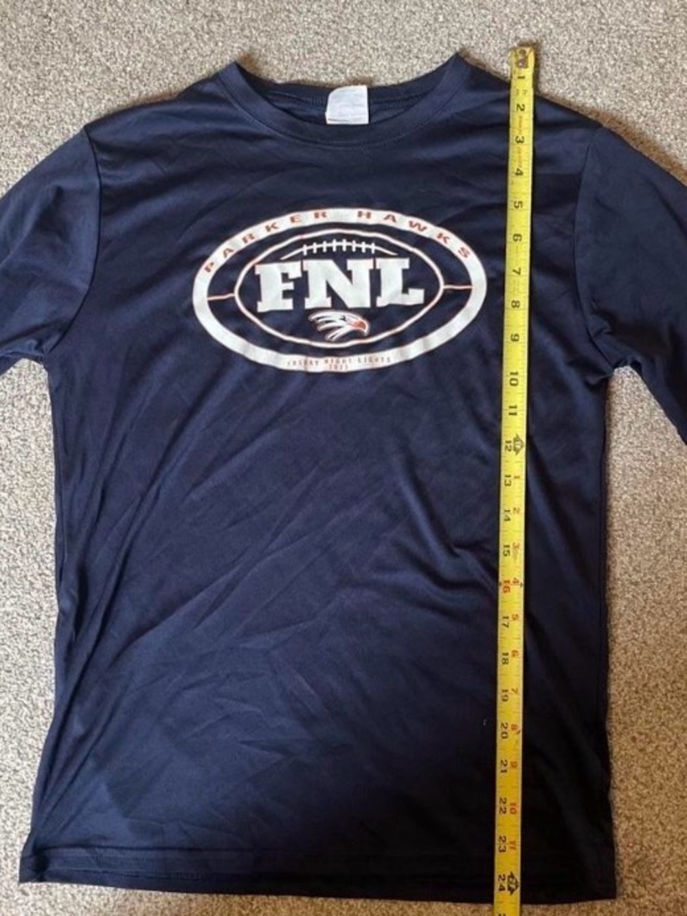 Port and Company Navy FNL Parker Hawks Short-Sleeve Tee